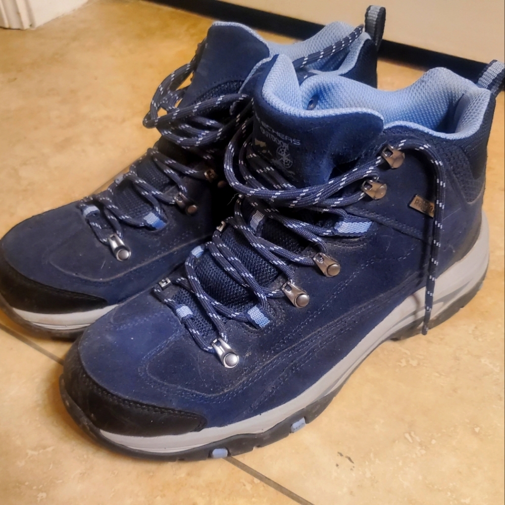 Blue Hiking Boots